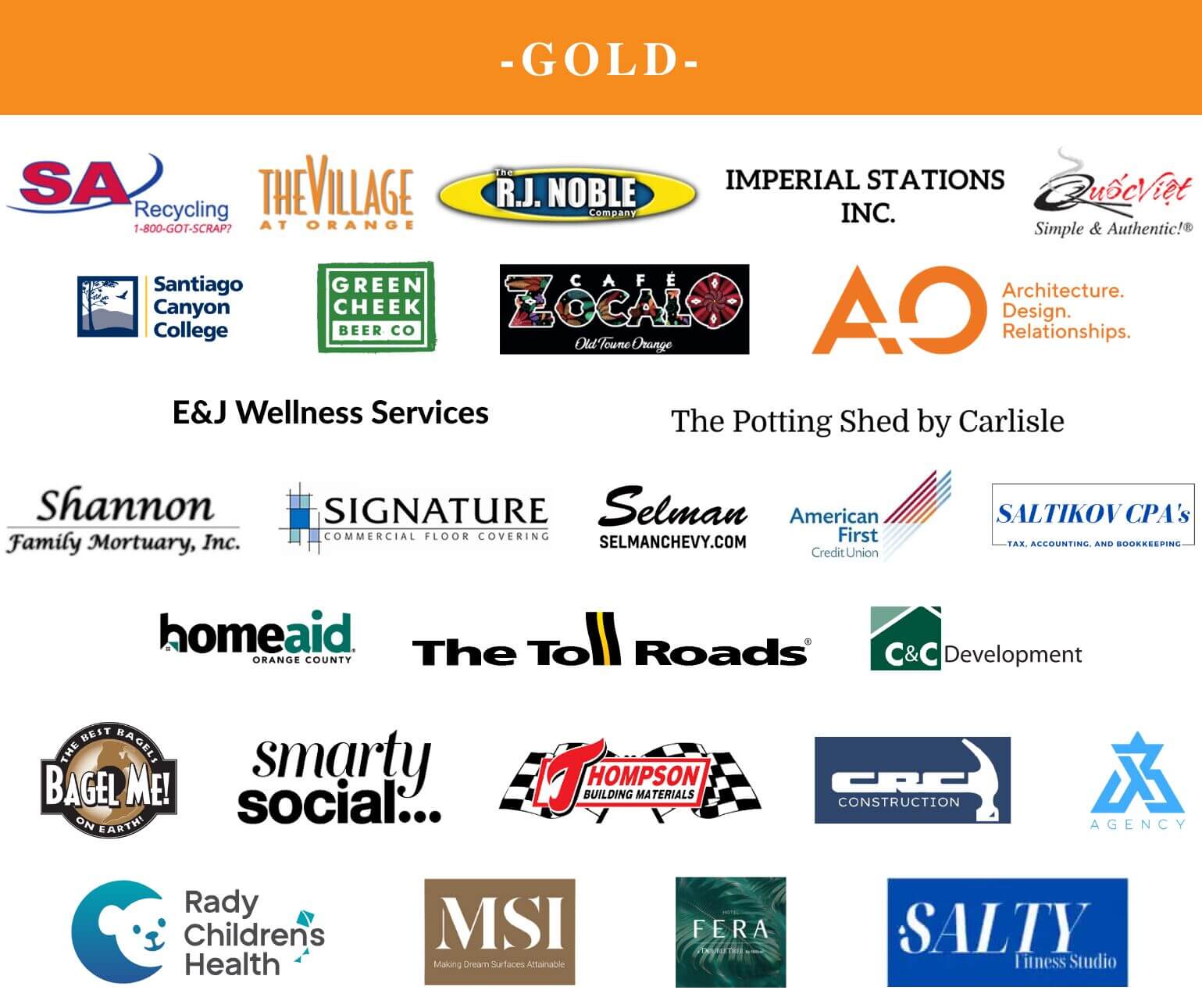 Gold members - Orange Chamber