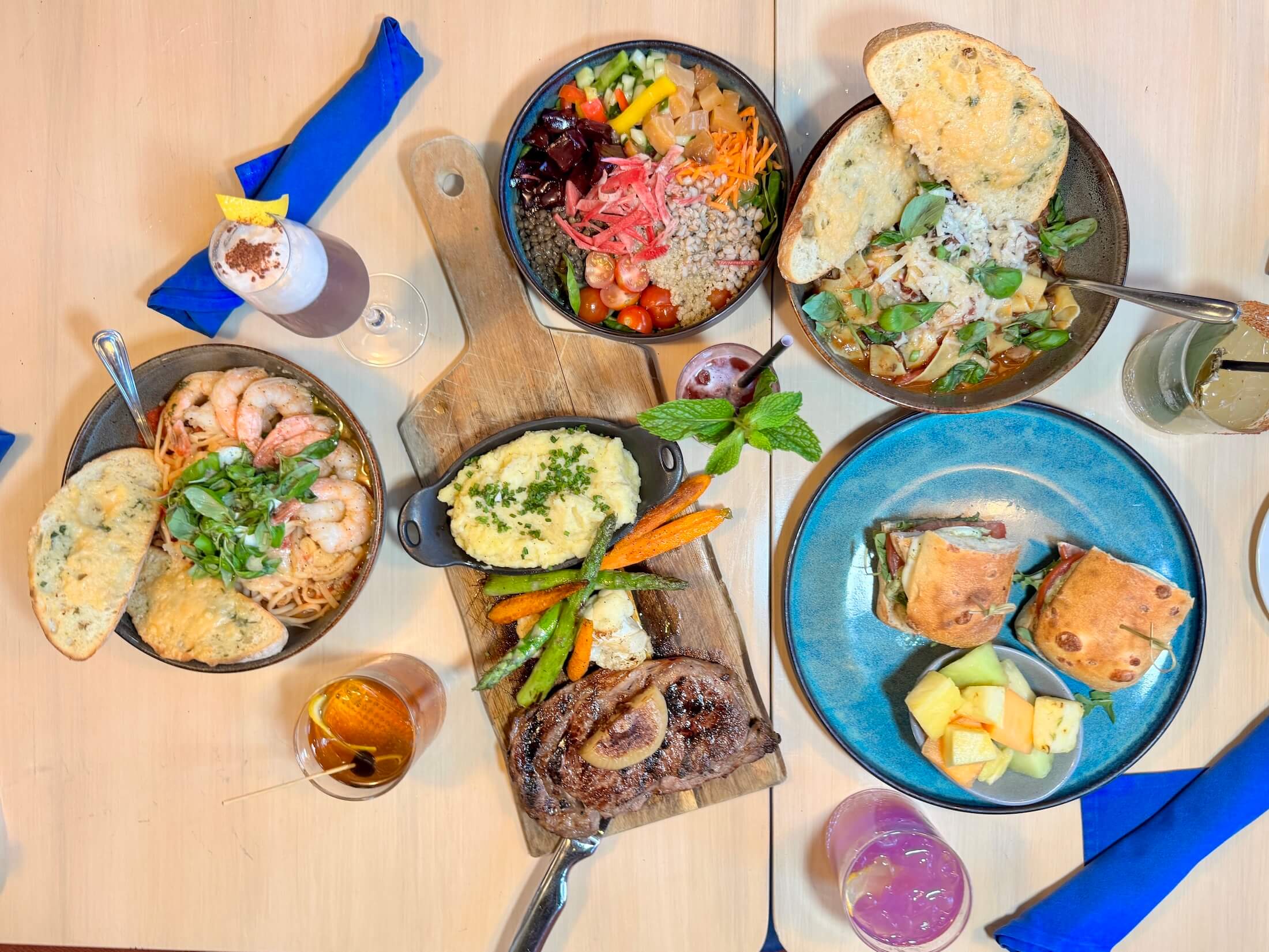 food on table