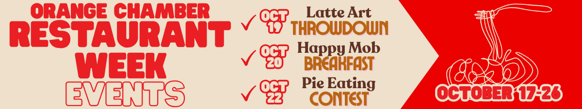 Orange Chamber Restaurant Week Events Banner