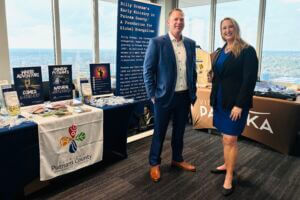 Putnam County, FL Legislative Reception Day 2026_Putnam County Chamber of Commerce Board Chairman Benjie Bates with Chamber President Laura Pavlus