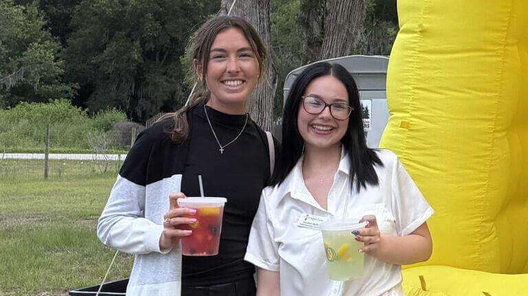 Putnam County Tourism Council Summer 2026 Intern Macey Cook on the left
