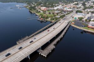Overlooking the Memorial Bridge in Putnam County, FL