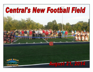 Central's New Football Field