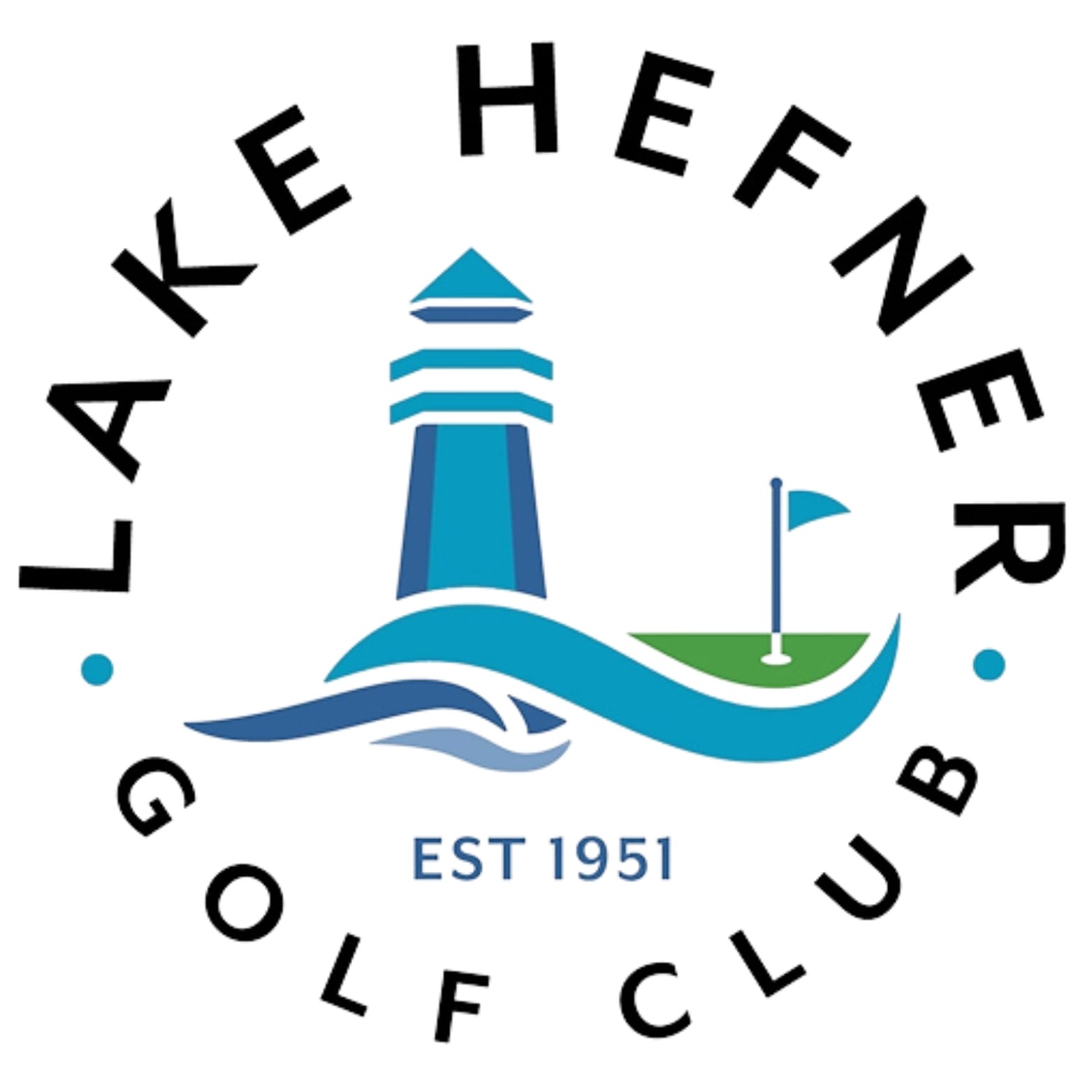 Black And White Creative Golf Logo