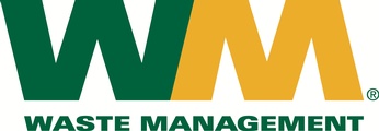 Logo of Waste Management, a waste and recycling services company.