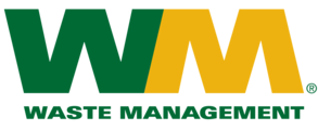 Logo of Waste Management, a waste and recycling services company.