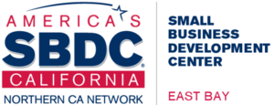 Logo for America's SBDC California Northern CA Network, East Bay Small Business Development Center.