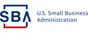 Logo for the U.S. Small Business Administration (SBA), supporting small business growth and development.