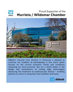 Murrieta/Wildomar Chamber of Commerce Economic Outlook 2023 Abbott Ad