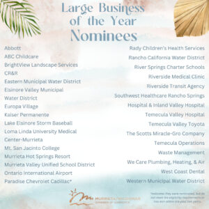 2024 MWCOC large business of the year nominees