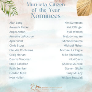 2024 Murrieta Citizen of the Year Nominees