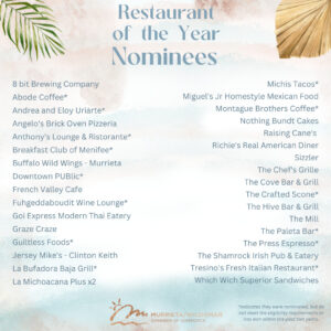 2024 Restaurant of the Year Nominees