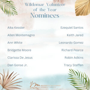 2024 Wildomar Volunteer of the Year Nominees