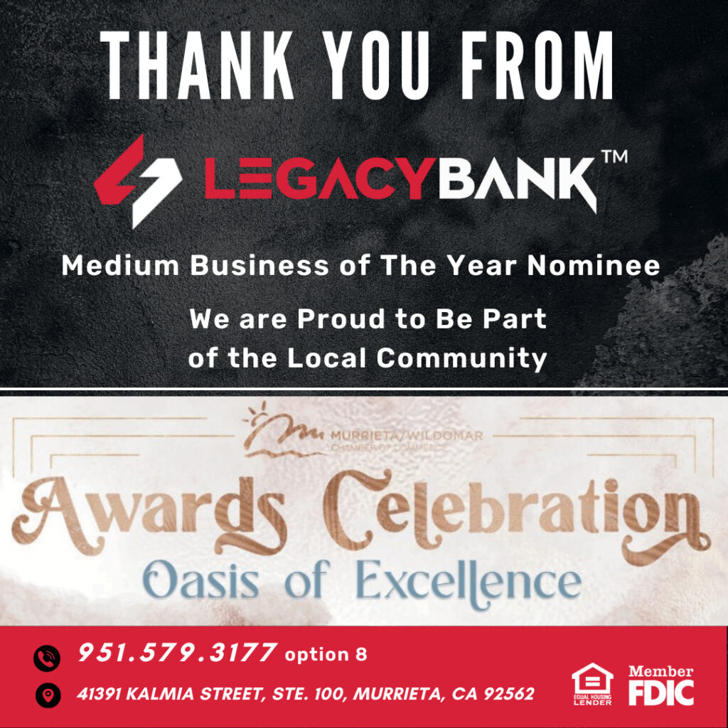 Legacy Bank Awards Ad