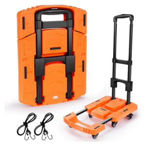 Folding cart with 500 lb. capacity.