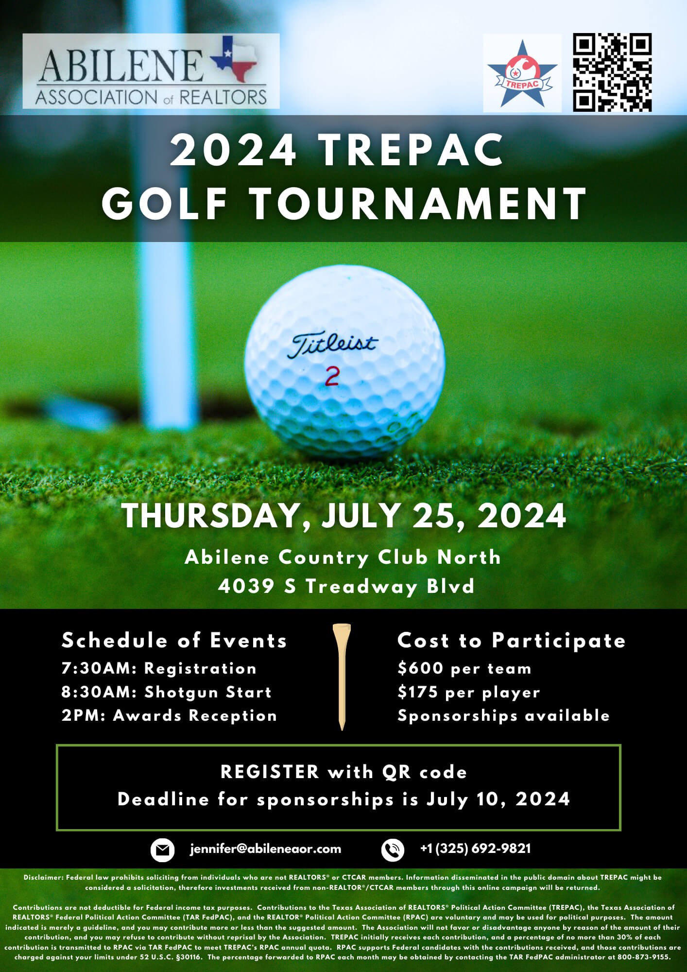 Updated flyer golf tournament