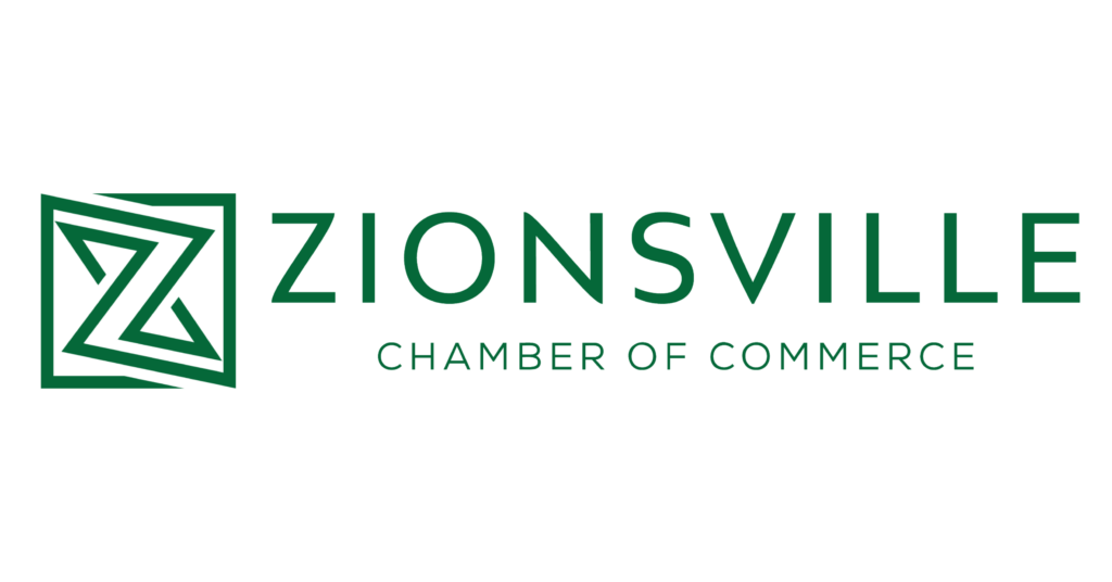 Zionsville Chamber logo - horizontal green