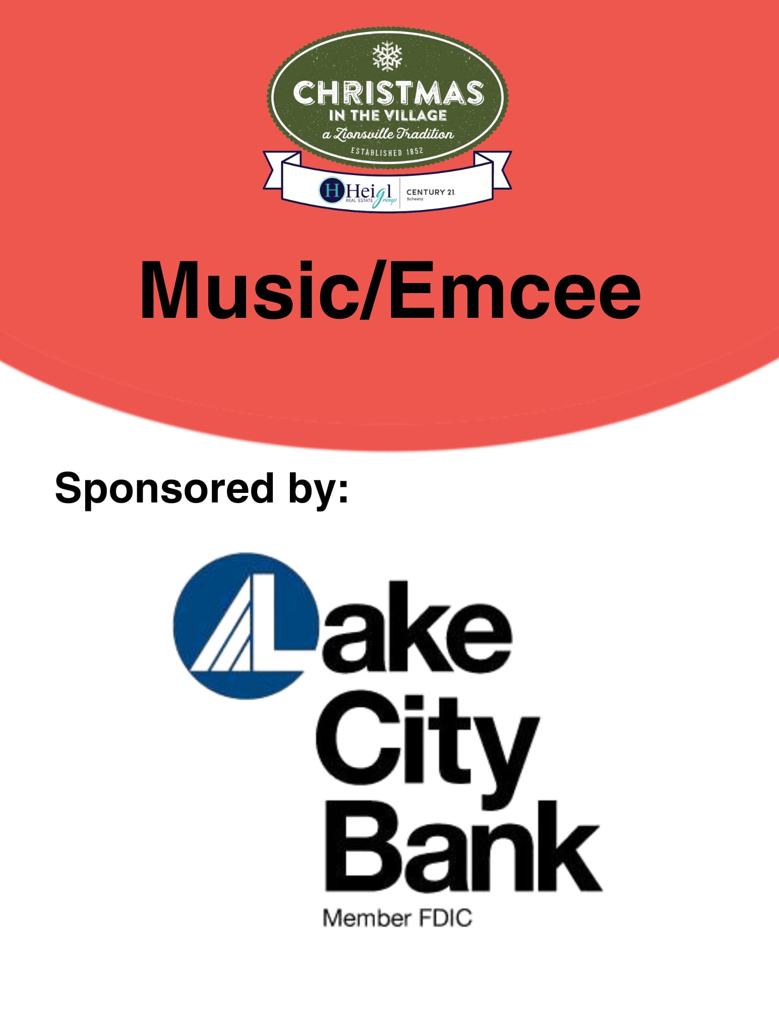 Music Emcee A-Frame Sign