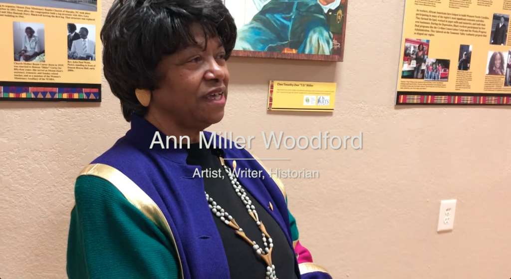 Ann Miller Woodford at the Murphy Art Center in Murphy NC