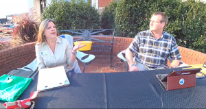 Sherry Raines and Tim Radford host the Cherokee County Chamber's 1st Virtual After Hours