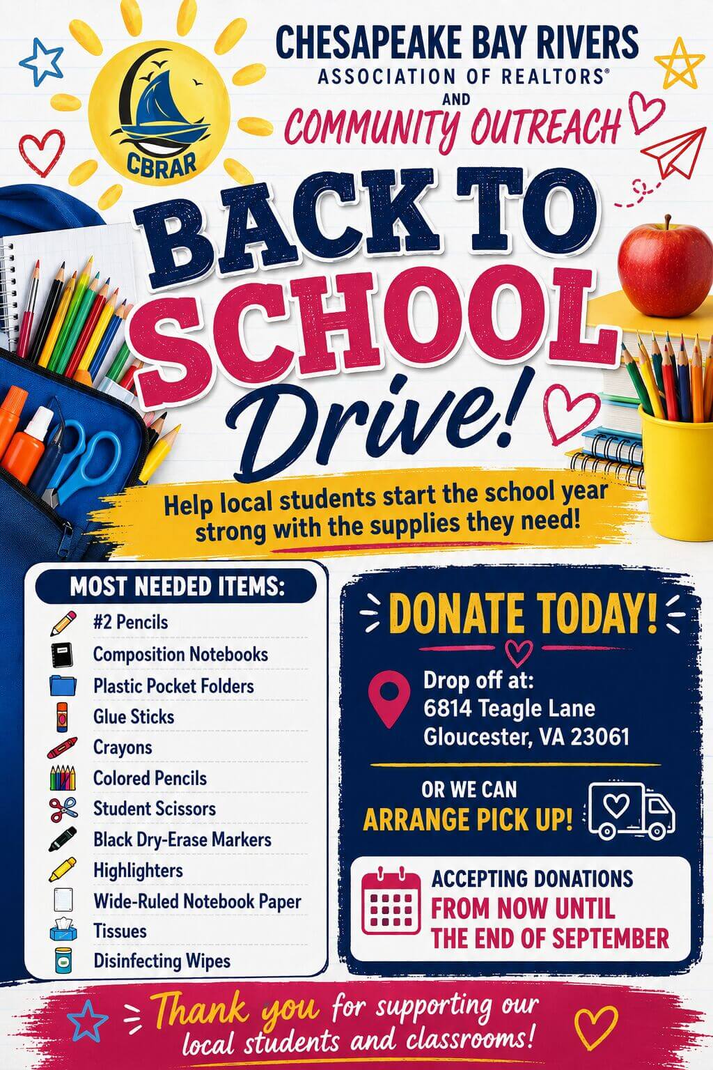 2026 School Supply Drive