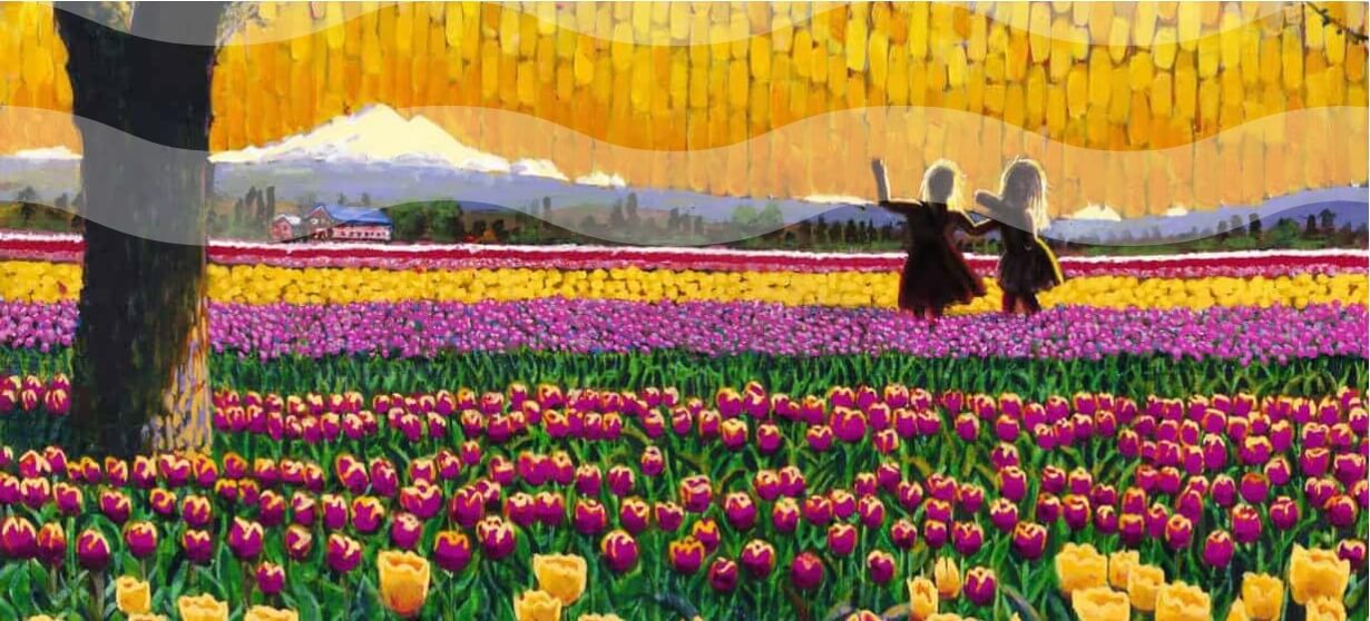 tulip mural