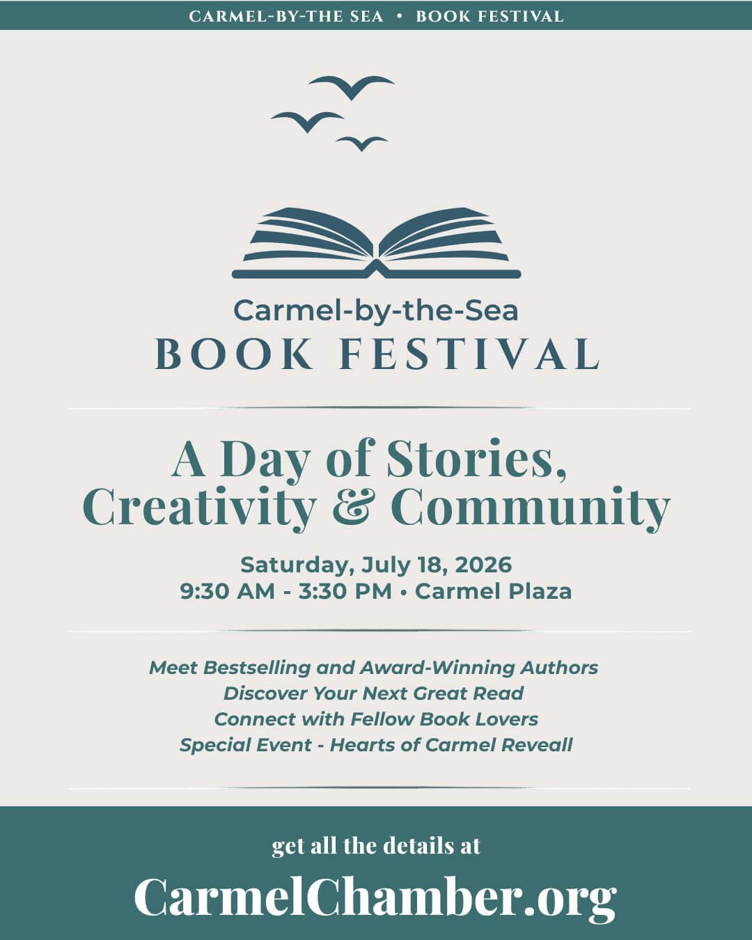 2026 Carmel Book Festival (Instagram Post