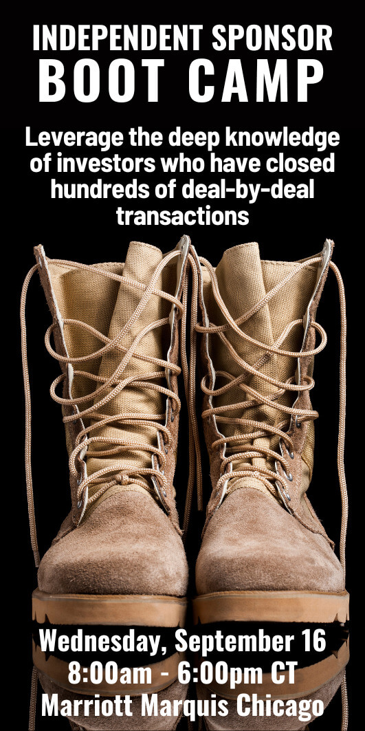 Emerging Independent Sponsor BOOT CAMP