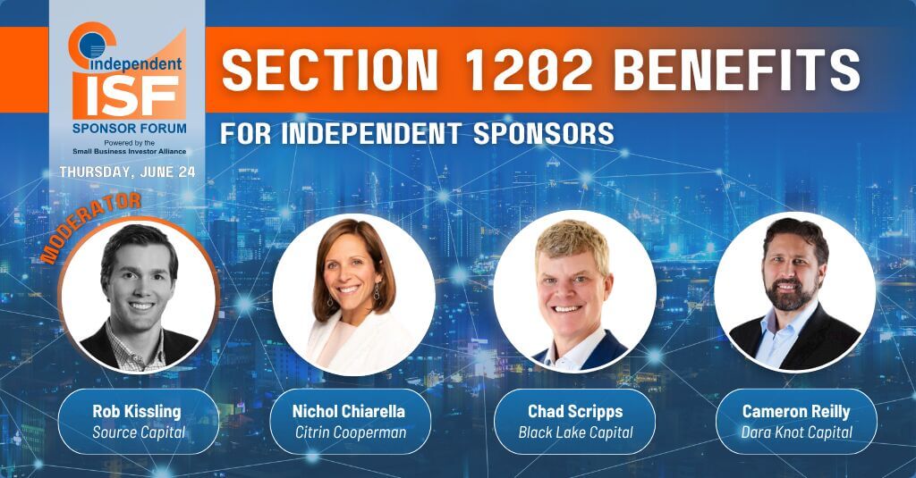 [ISF Website] Section 1202 Benefits for Independent Sponsors