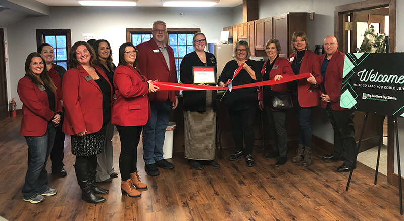 A ribbon cutting ceremony was held at Big Brothers Big Sisters of Northcentral Wisconsin Inc in Wausau on Tuesday, November 28, 2023.