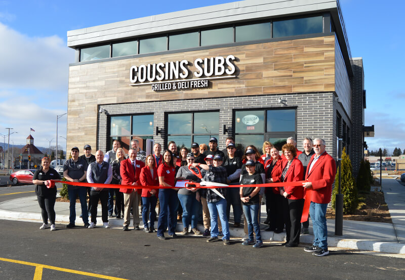 A ribbon cutting was held at Cousins Subs in Wausau on Friday, February 2, 2024