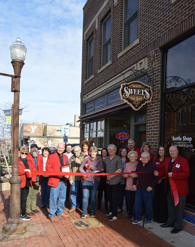 The Greater Wausau Chamber of Commerce held a ribbon cutting ceremony with Sweets on Third to celebrate new ownership on Tuesday, February 6, 2024.