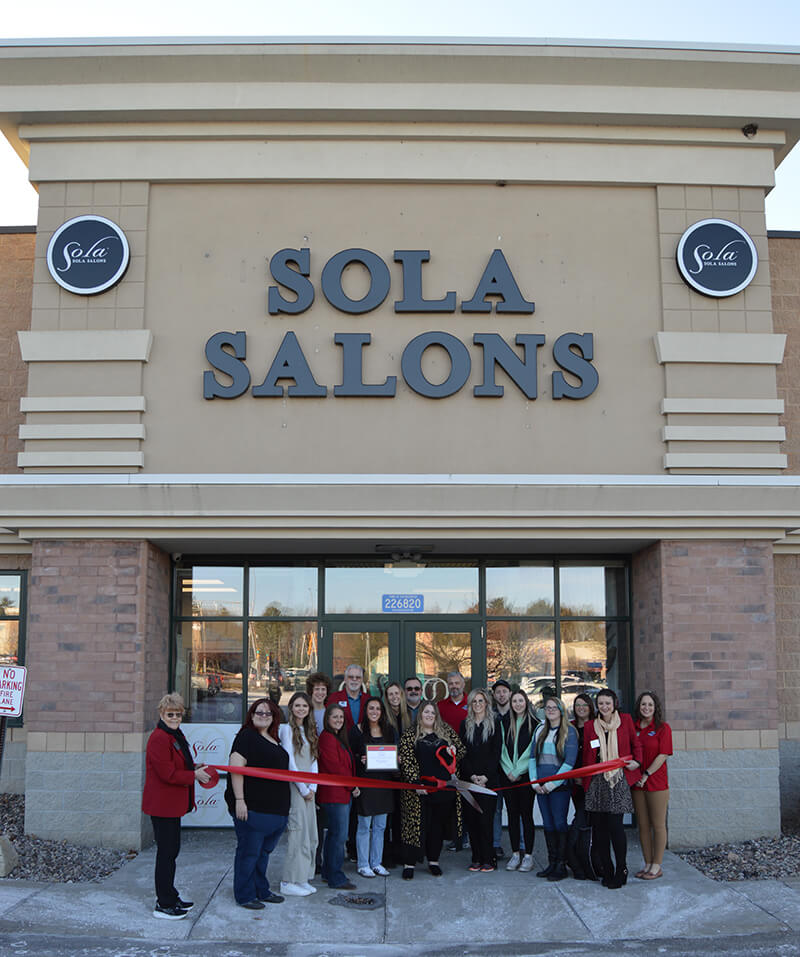 A ribbon cutting ceremony was held at Sola Salon Studios Wausau in Rib Mountain on Thursday, February 29, 2024.