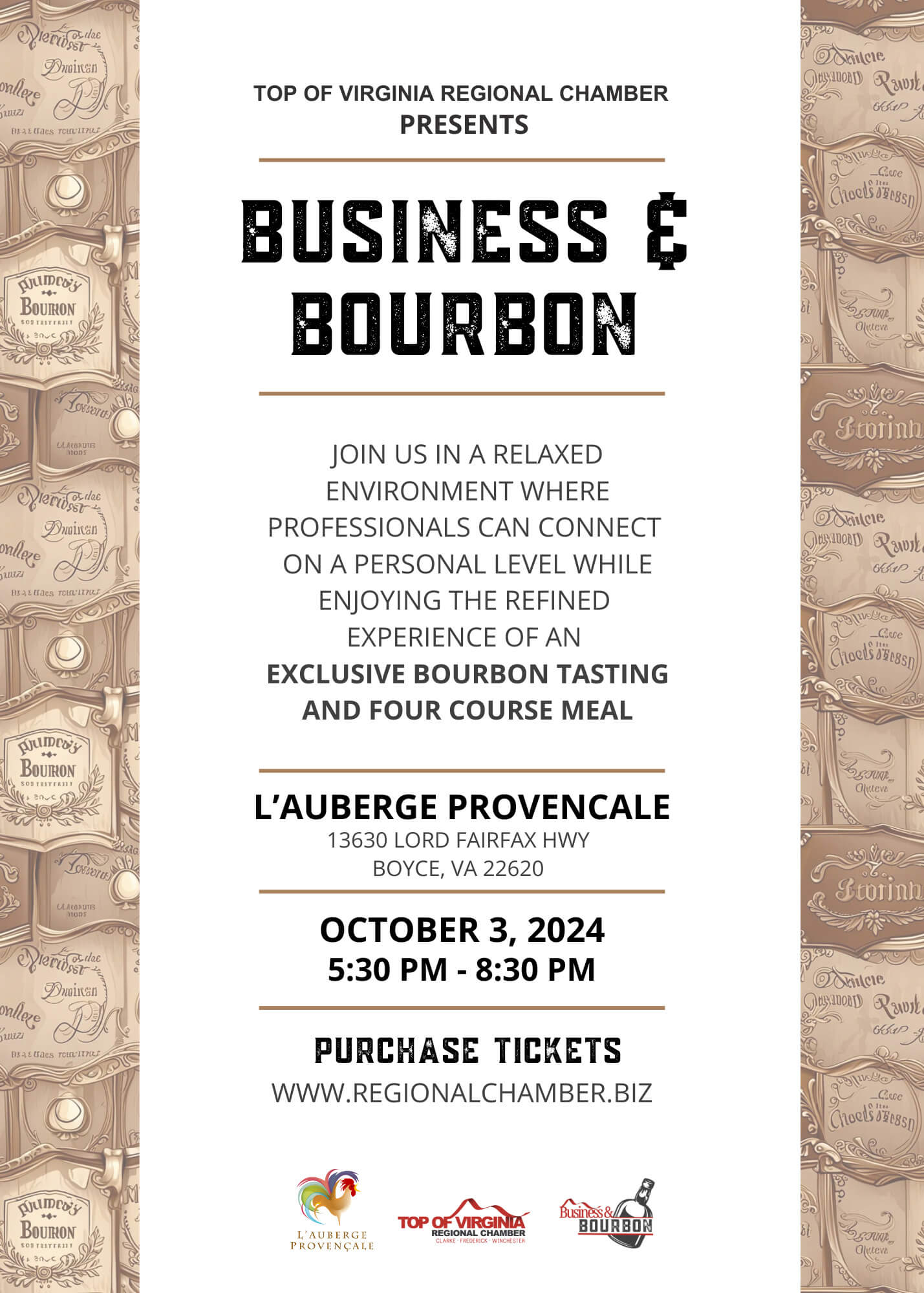 Business and Bourbon invitation