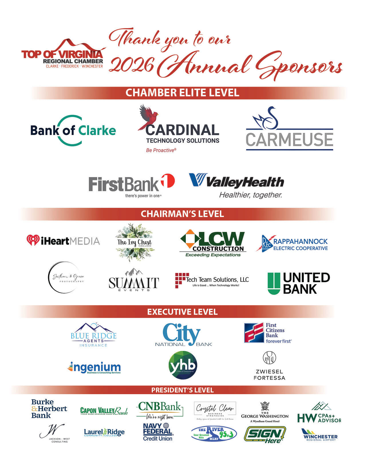 2026 ANNUAL SPONSORS 3-24