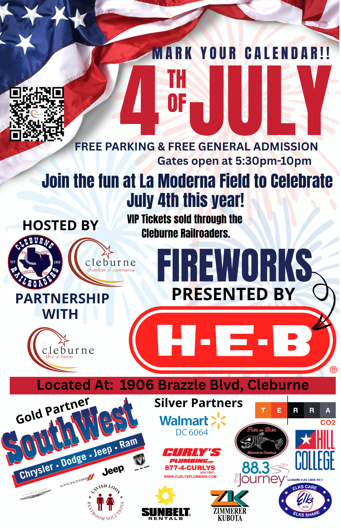4th of July Poster 6-4-25
