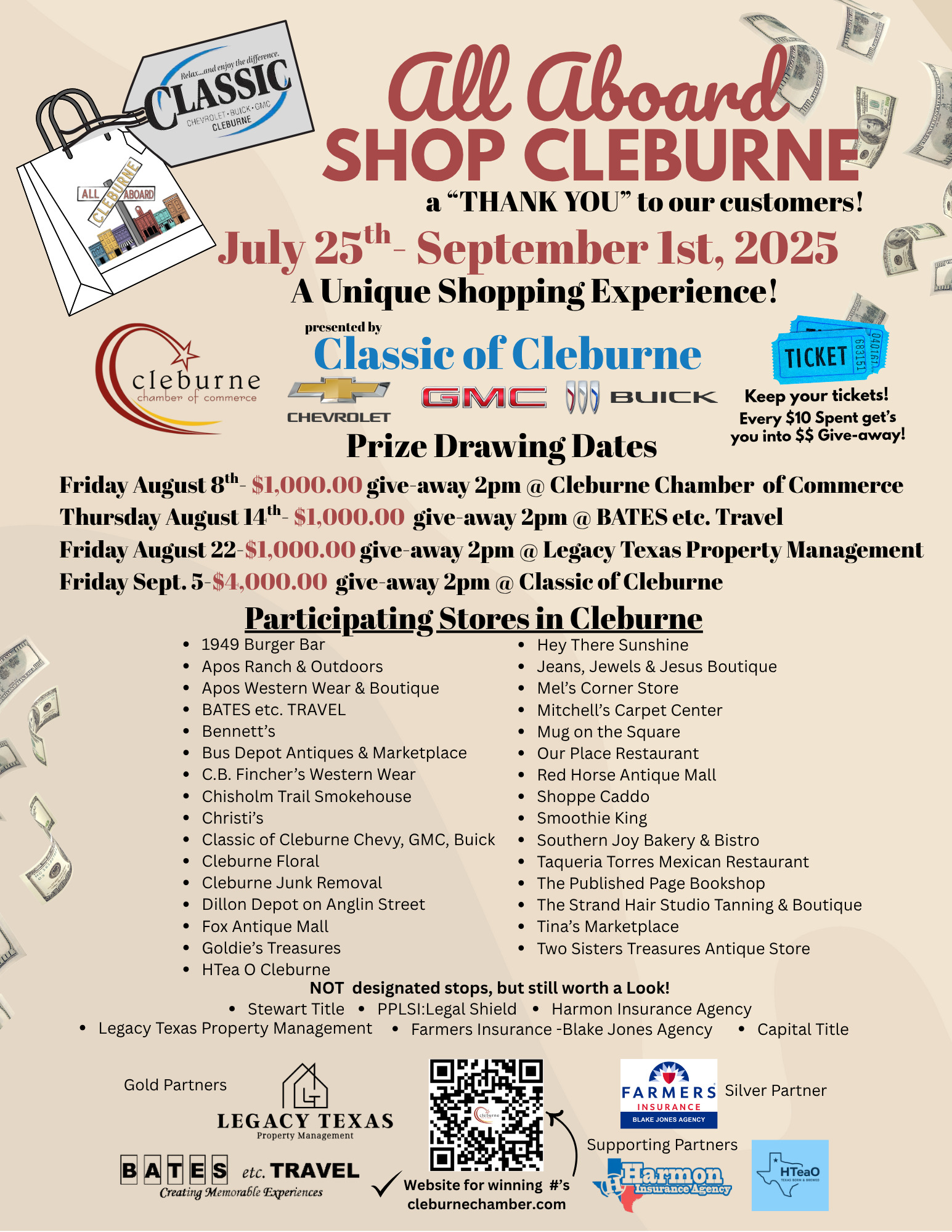 SHOP CLEBURNE SM Poster (8.5 x 11 use