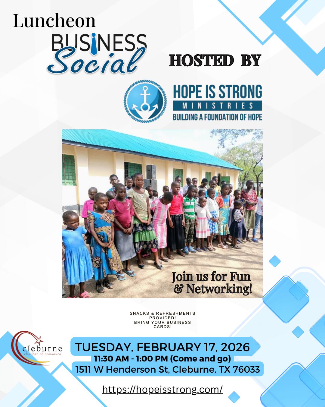 Hope is strong Lunch Social