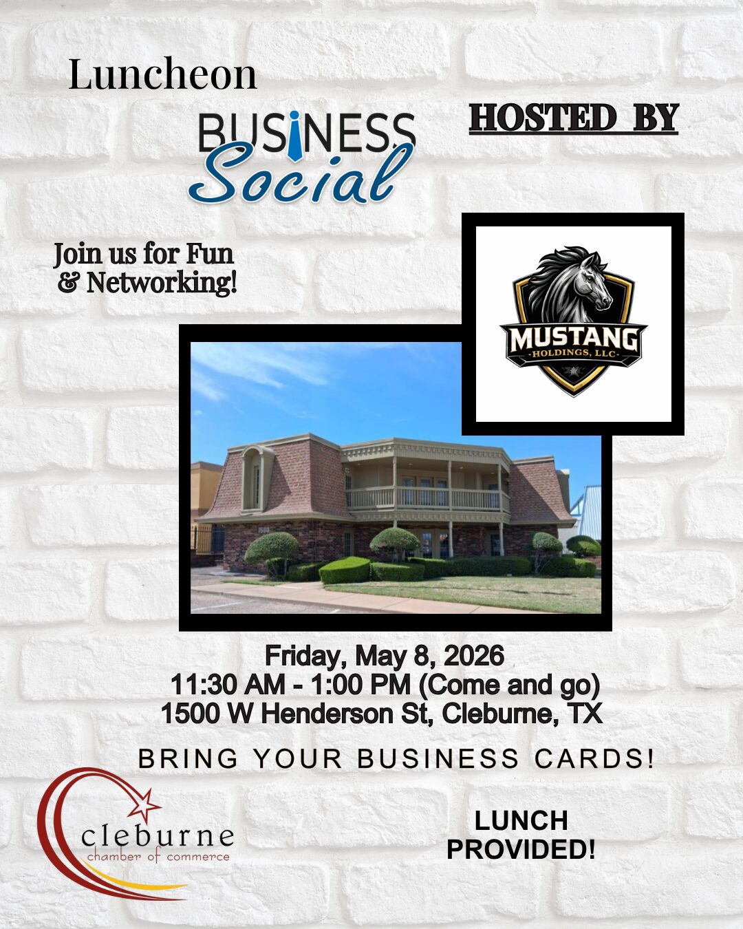 After Hours Mustang Holdings LLC - May 8th, 2026- Flyer V1