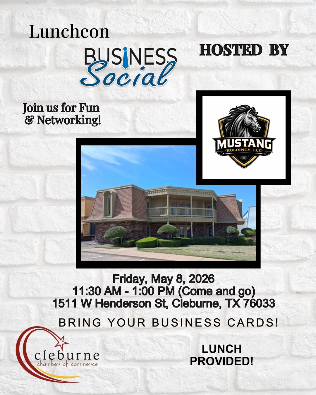 After Hours Mustang Holdings LLC - May 8th, 2026- Flyer V1
