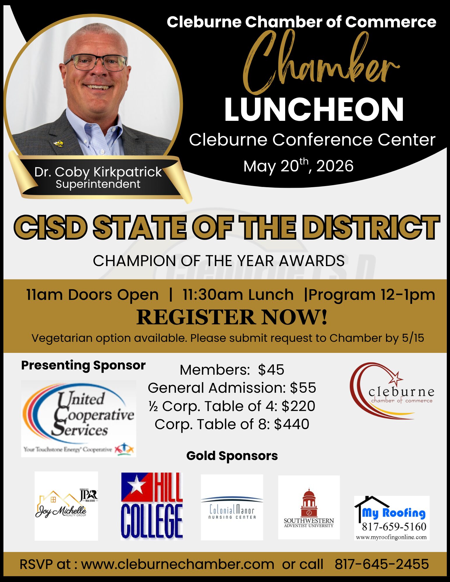 CISD May Lunch Flyer Updated Sponsors