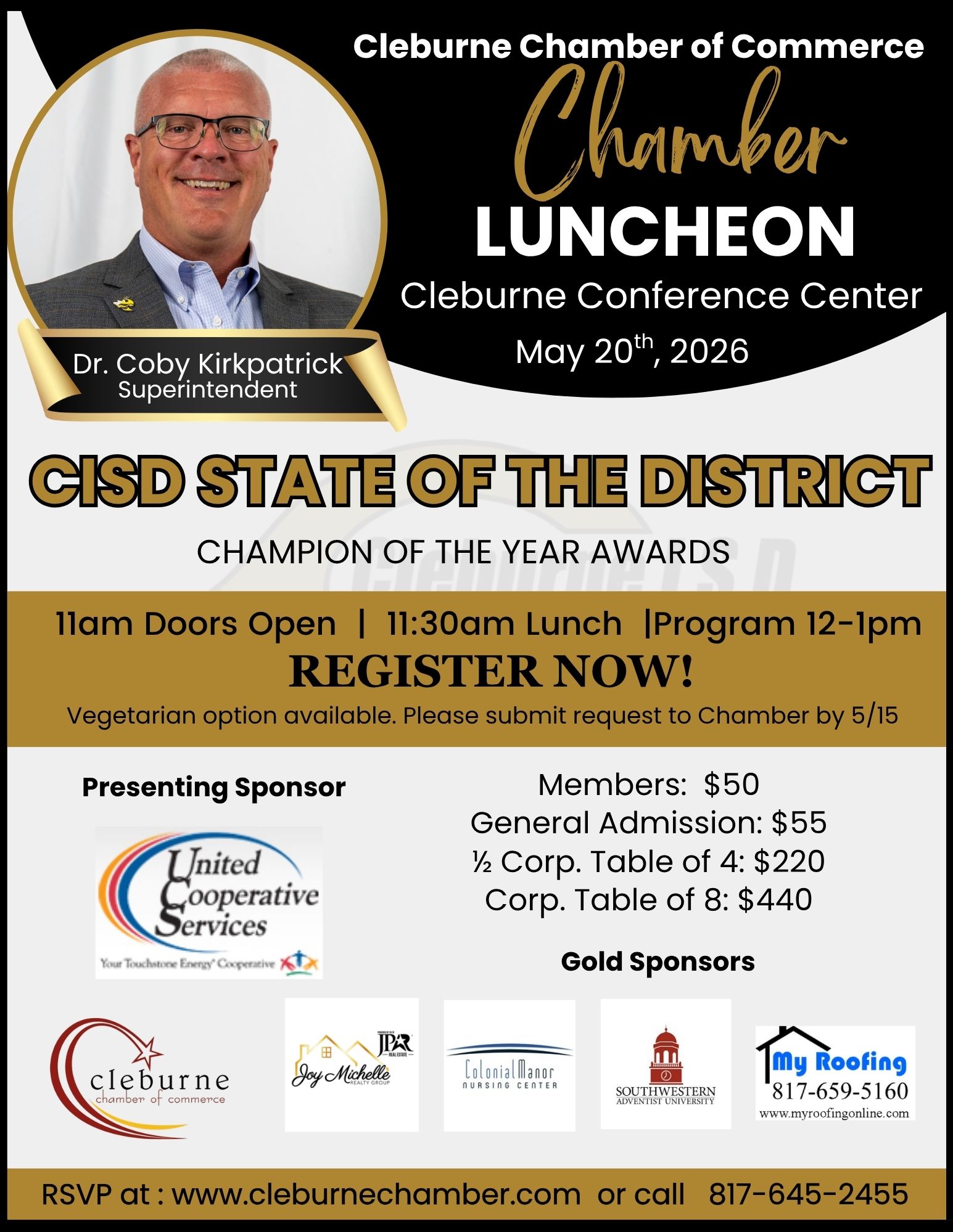 Chamber Lunch May 20 Luncheon Flyer