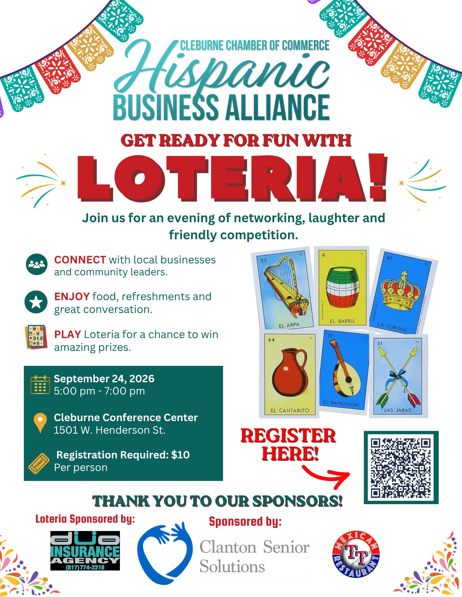HBA Sept. Loteria - Sept. 24th