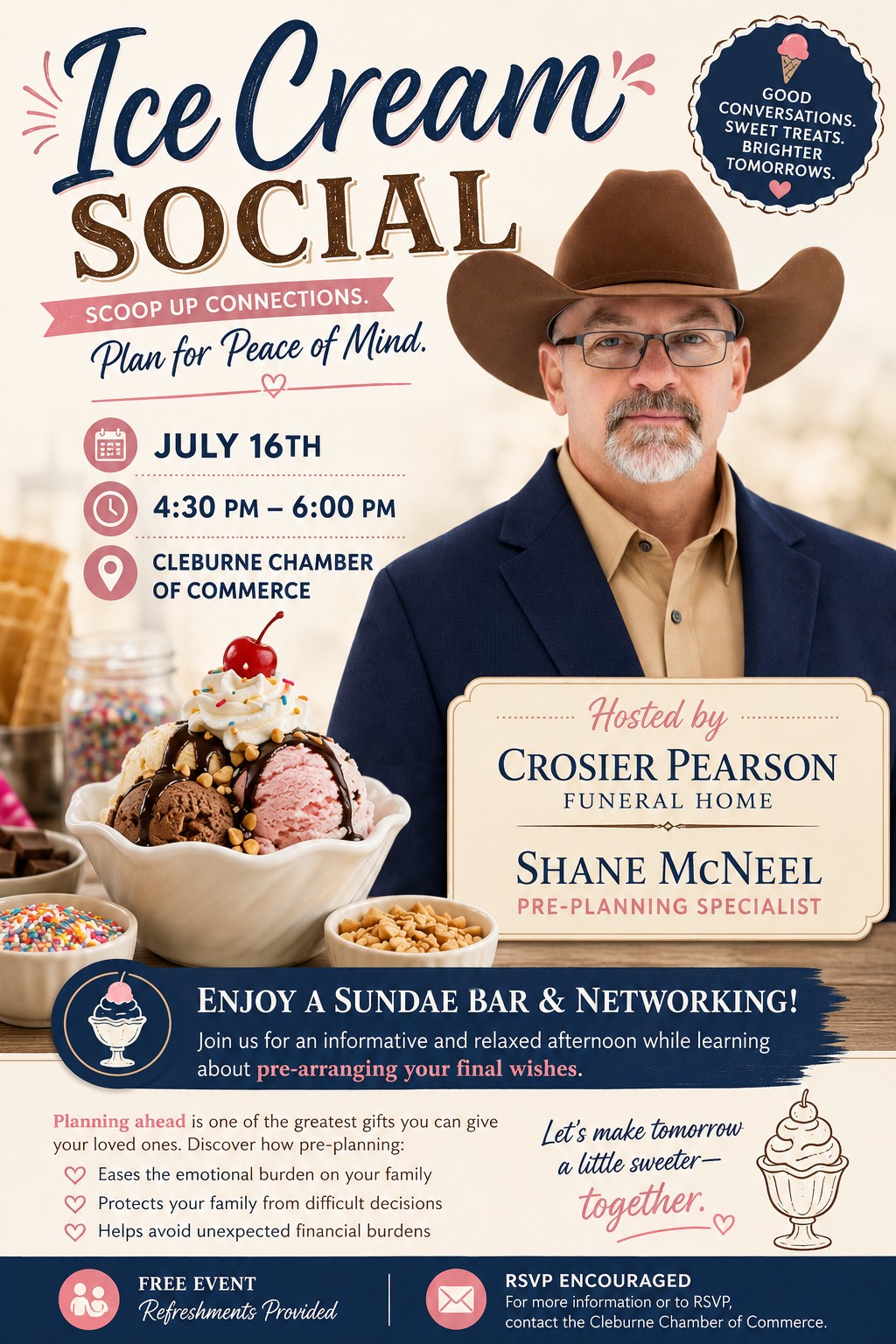 Ice Cream Social for Shane- July After Hours