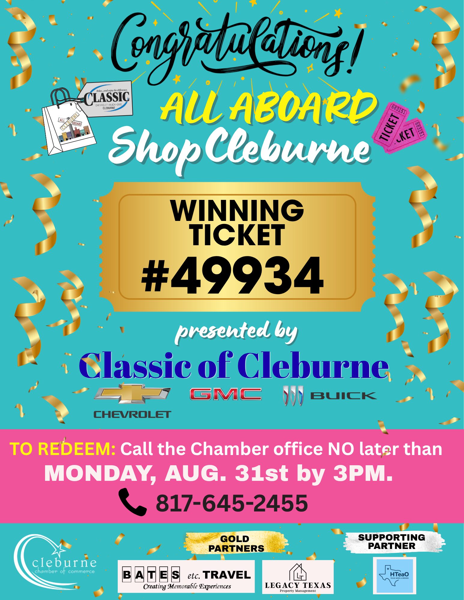 2026 ALL ABOURD TICKET WINNER ANNOUNCEMENT 8.28.26