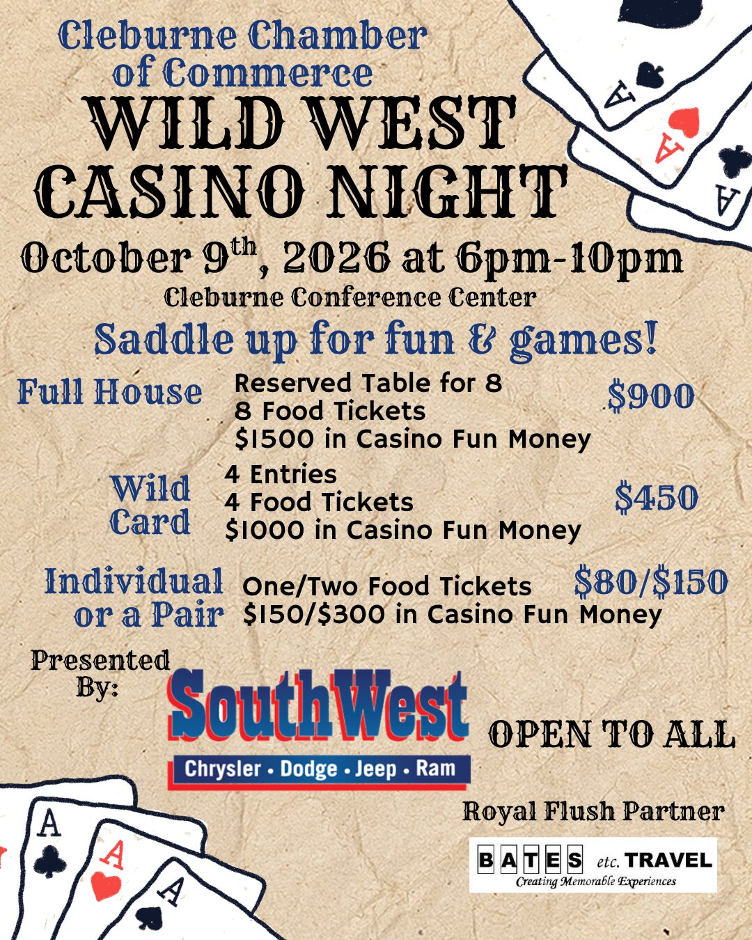 Casino Night Prices- Use