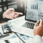 Business Consulting meeting working and brainstorming new business project finance investment concept.