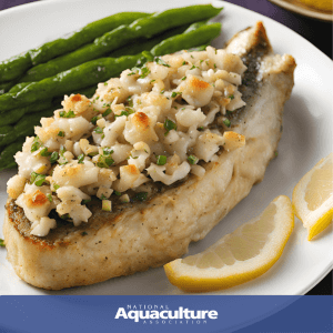 U. S. Farm-Raised Hybrid Striped Bass with Crabmeat Stuffing