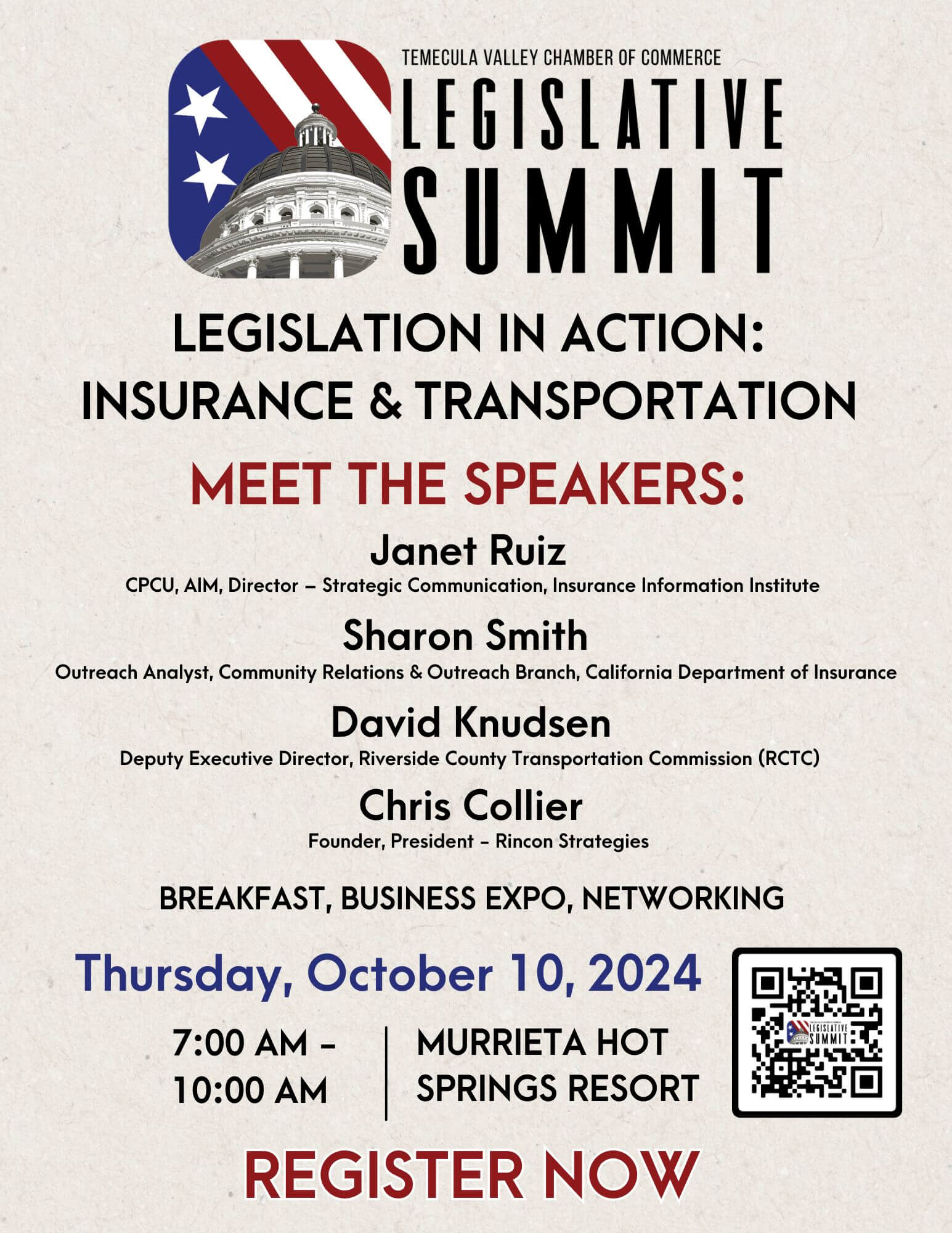 Legislative Summit Flyer (8.5 x 11 in)