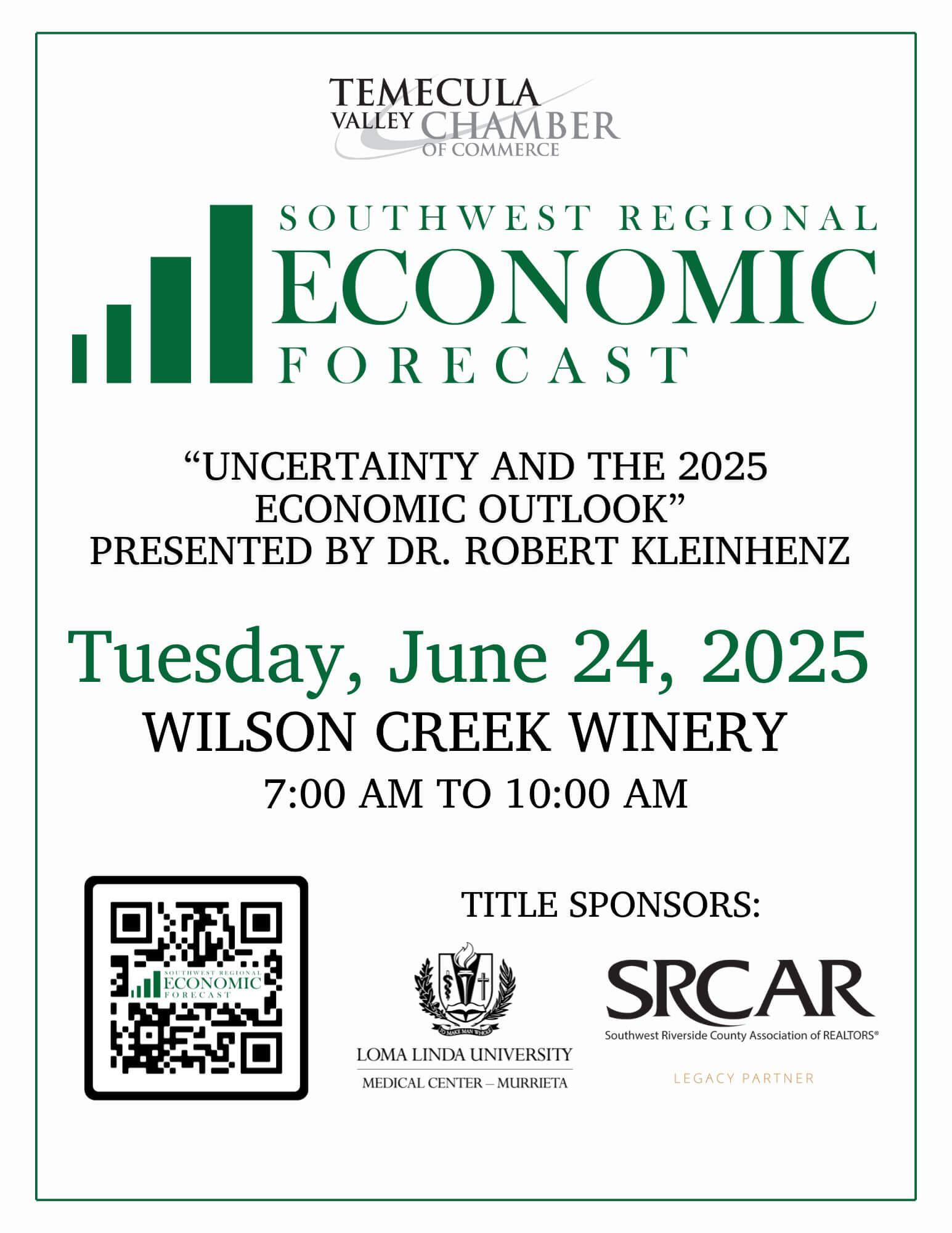 2025 Economic Forecast Flyer